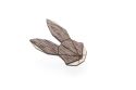 Dřevěná brož Hare Brooch