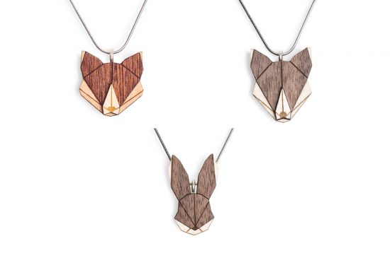 Wolf & Fox & Hare Pendant Set Wolf & Fox & Hare Pendant Set