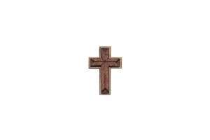 Dřevěná brož Agnus Cross Brooch Dřevěná brož Agnus Cross Brooch
