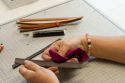 Kožený náramek Cognac Leather Bracelet - Thin