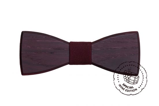 Dřevěný motýlek Red Wine Bow Tie Dřevěný motýlek Red Wine Bow Tie