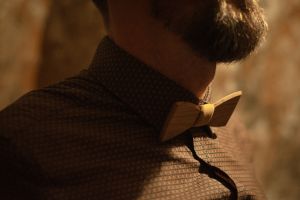 Dřevěný motýlek White Wine Bow Tie Dřevěný motýlek White Wine Bow Tie