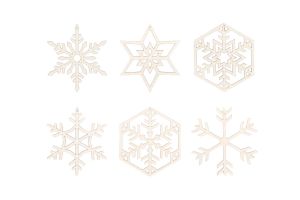 Vánoční ozdoby Snow Decoration 6x Vánoční ozdoby Snow Decoration 6x