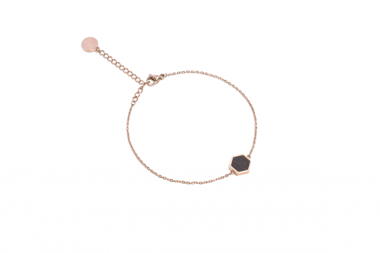 Kovový náramek Rose Hexagon Bracelet Kovový náramek Rose Hexagon Bracelet