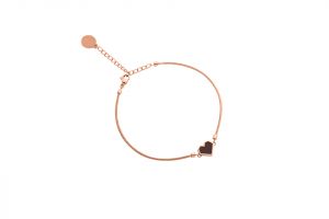 Kovový náramek Rose Bracelet Heart Kovový náramek Rose Bracelet Heart