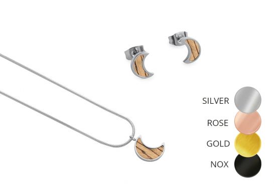 Halfmoon Earrings & Necklace Halfmoon Earrings & Necklace
