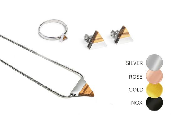 Triangle Earrings & Necklace & Ring Triangle Earrings & Necklace & Ring