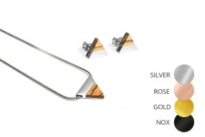 Triangle Earrings & Necklace Triangle Earrings & Necklace