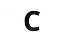 Dřevěné písmeno Letter C
