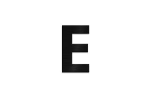Dřevěné písmeno Letter E Dřevěné písmeno Letter E
