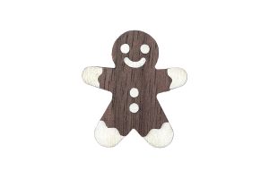 Dřevěná brož Gingerbread Brooch Dřevěná brož Gingerbread Brooch