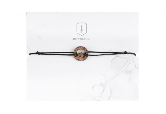 Provázkový náramek Mountain Wooden Bracelet Provázkový náramek Mountain Wooden Bracelet