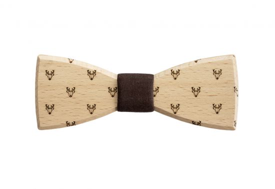 Dřevěný motýlek Deer Bow Tie Dřevěný motýlek Deer Bow Tie