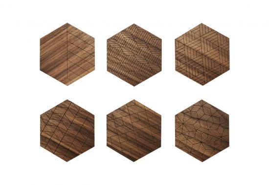Dřevěné podložky Apis Coasters Dřevěné podložky Apis Coasters