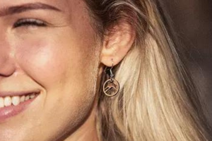 Dřevěné náušnice Sunset Earrings Dřevěné náušnice Sunset Earrings