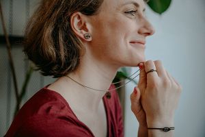 Dřevěné náušnice Wood Earrings Dřevěné náušnice Wood Earrings