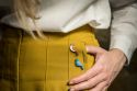 Dřevěná brož Sunny Cutebird Brooch