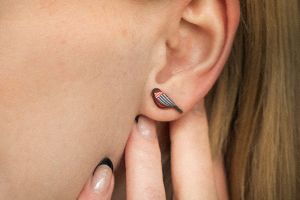 Dřevěné náušnice Zigzag Cutebird Earrings Dřevěné náušnice Zigzag Cutebird Earrings
