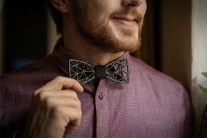 Dřevěný motýlek Net Bowtie Dřevěný motýlek Net Bowtie