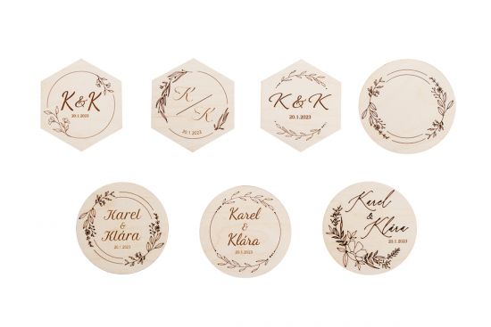 Wedding Coasters - Svatební podložky Wedding Coasters - Svatební podložky