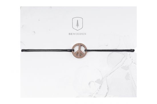Provázkový náramek Peace Wooden Bracelet Provázkový náramek Peace Wooden Bracelet