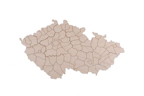 Dřevěná mapa Czechia map Dřevěná mapa Czechia map