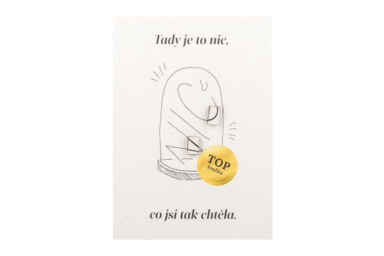 Tady je to nic, co jsi tak chtěla – přání a náušnice 2v1 Tady je to nic, co jsi tak chtěla – přání a náušnice 2v1