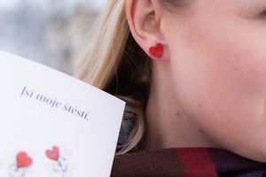 Jsi moje štěstí - přání a náušnice 2v1 Jsi moje štěstí - přání a náušnice 2v1