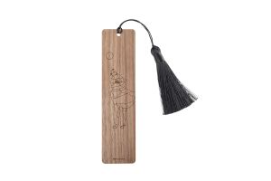 Dřevěná záložka do knihy s motivem vlka Wolf Bookmark Dřevěná záložka do knihy s motivem vlka Wolf Bookmark