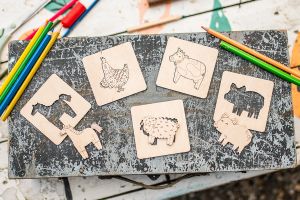 Lišácké vkládací puzzle 4v1 - Farma