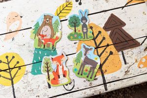 Sada 4 ks dřevěné puzzle 2,3,4,5 - Lišárna