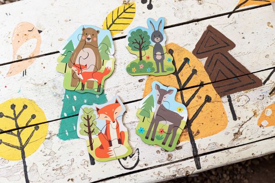 Sada 4 ks dřevěné puzzle 2,3,4,5 - Lišárna Sada 4 ks dřevěné puzzle 2,3,4,5 - Lišárna