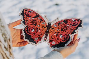 Dřevěné puzzle Motýl Dřevěné puzzle Motýl