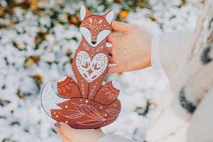 Dřevěné puzzle Scandi Liška Dřevěné puzzle Scandi Liška