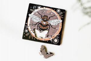 MINI - Dřevěné puzzle Scandi Včela MINI - Dřevěné puzzle Scandi Včela
