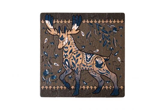 MINI - Dřevěné puzzle Scandi Jelen MINI - Dřevěné puzzle Scandi Jelen