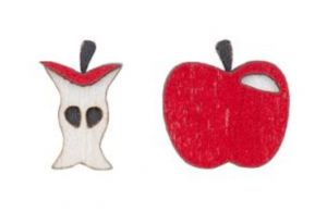 Dřevěné náušnice Apple Earrings Dřevěné náušnice Apple Earrings