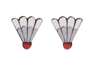 Dřevěné náušnice Badminton Dřevěné náušnice Badminton