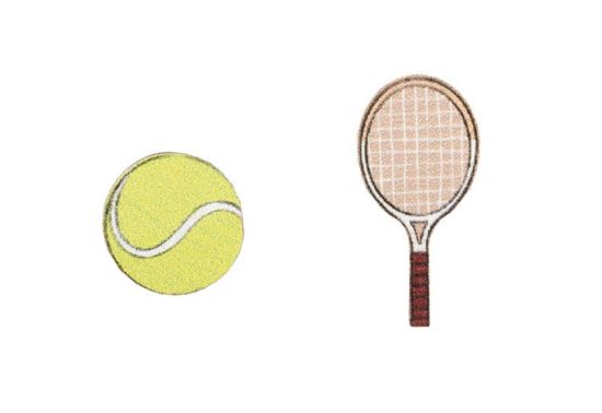 Dřevěné náušnice Tenis Dřevěné náušnice Tenis