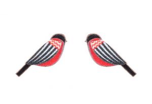 Dřevěné náušnice Zigzag Cutebird Earrings Dřevěné náušnice Zigzag Cutebird Earrings