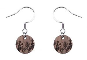 Dřevěné náušnice Meadow Dangle Earrings