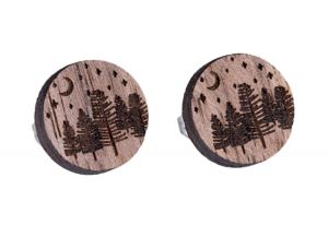 Dřevěné náušnice Wood Earrings Dřevěné náušnice Wood Earrings