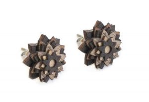 Dřevěné náušnice African Flower Earrings Dřevěné náušnice African Flower Earrings
