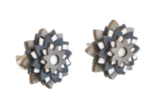 Dřevěné náušnice Nox Star Flower Earrings Dřevěné náušnice Nox Star Flower Earrings
