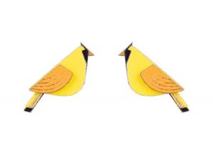Dřevěné náušnice Sunny Cutebird Earrings Dřevěné náušnice Sunny Cutebird Earrings