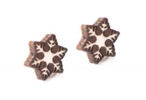 Dřevěné náušnice Brunn Snowflake Earrings Dřevěné náušnice Brunn Snowflake Earrings