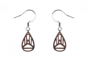 Dřevěné náušnice Drop Earrings Dřevěné náušnice Drop Earrings