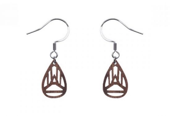 Dřevěné náušnice Drop Earrings Dřevěné náušnice Drop Earrings
