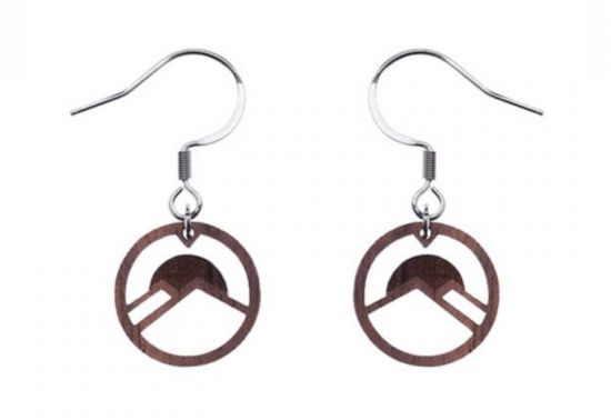 Dřevěné náušnice Sunset Earrings Dřevěné náušnice Sunset Earrings