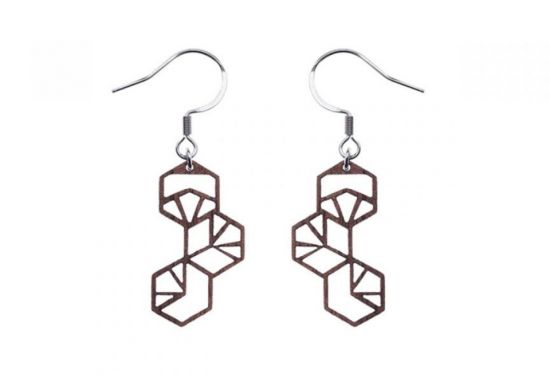 Dřevěné náušnice Trillo Earrings Dřevěné náušnice Trillo Earrings